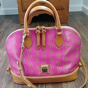 Dooney & Bourke coated cotton zip zip satchel